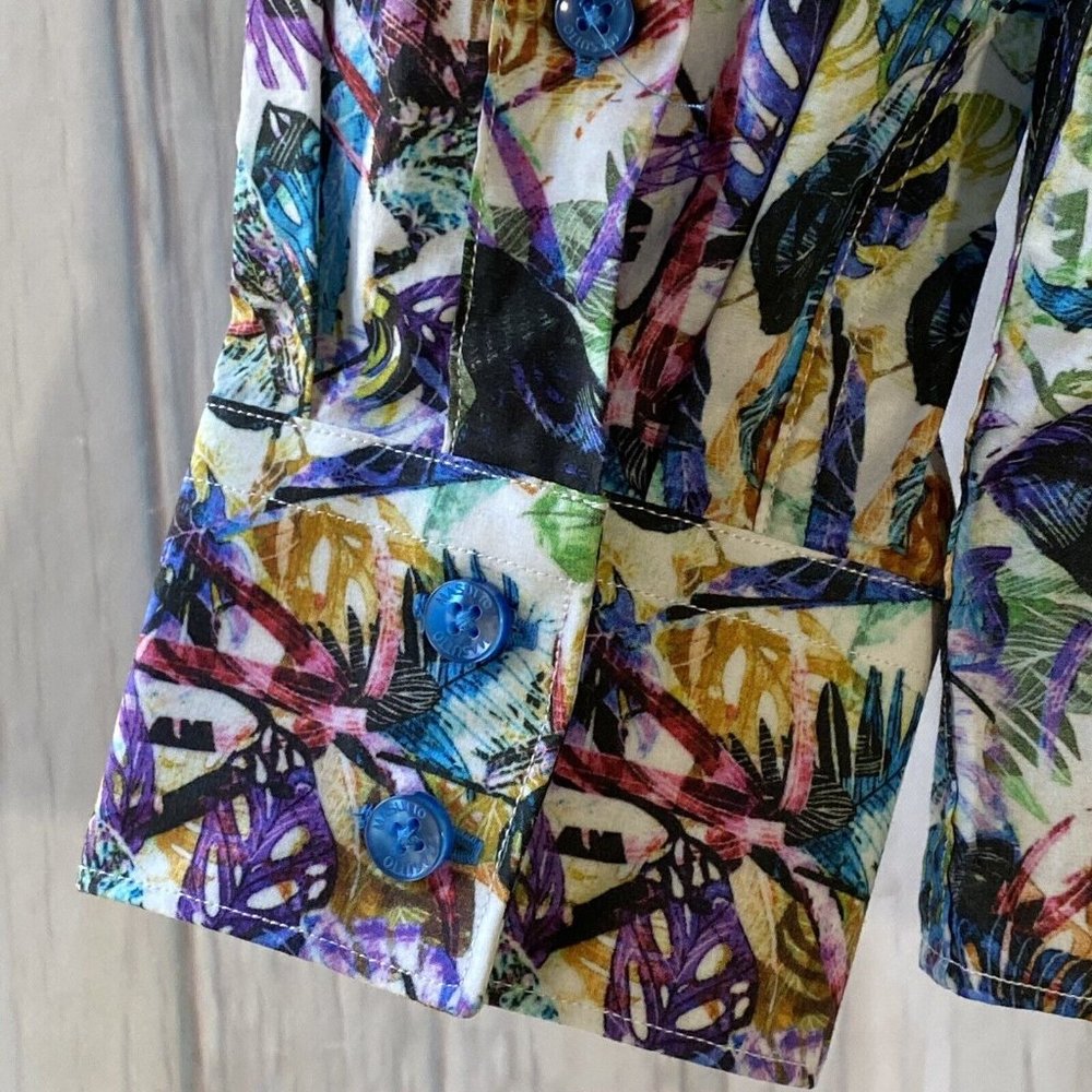 Masutto Mio Mens Santiago /06 Button Up Long Sleeve Shirt Multicolor Size Large - Picture 10 of 12